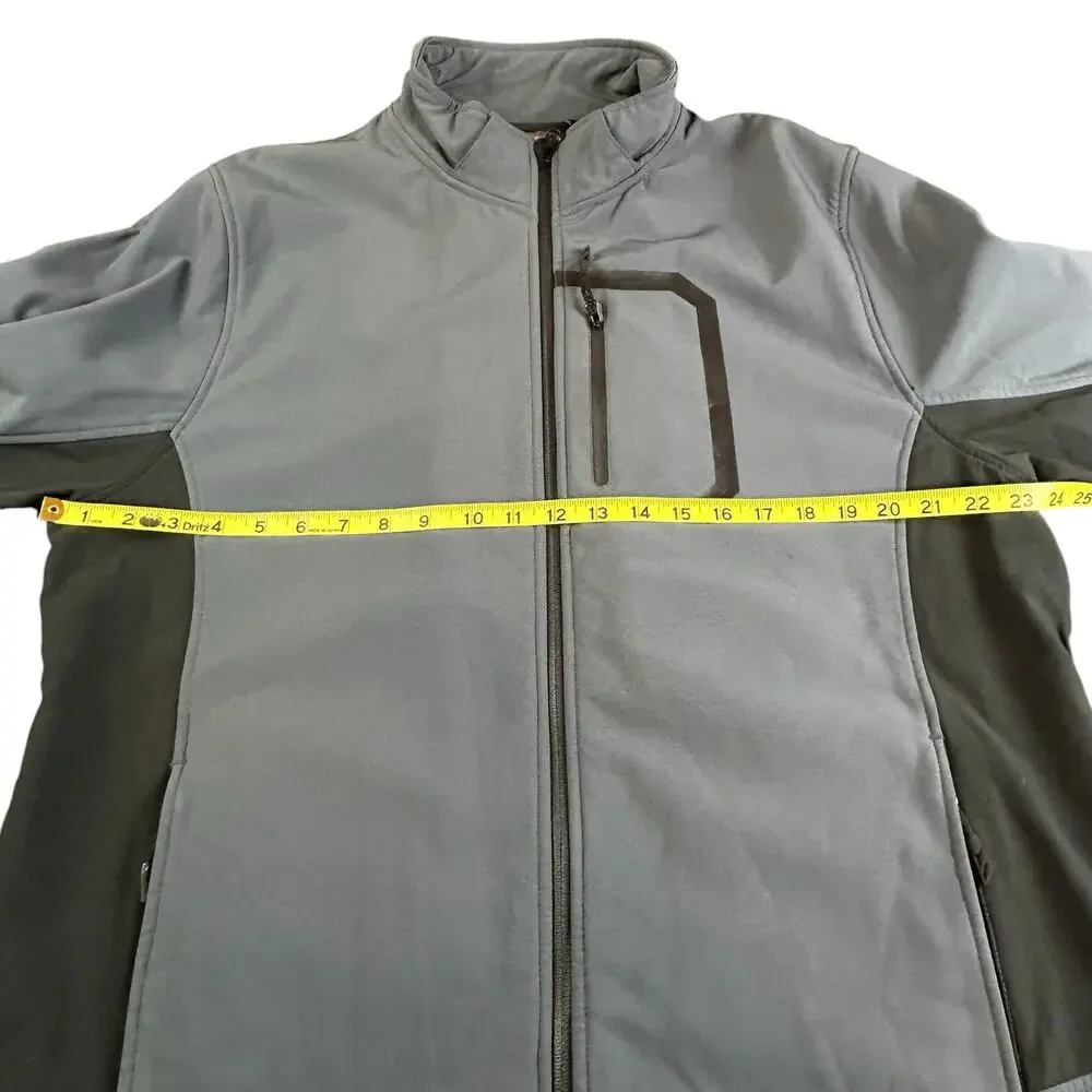 Tresspass Men Jacket Size XL Bluish Gray Softshell Waterproof Windproof Outdoors